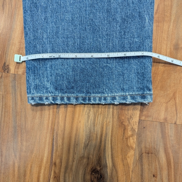 Point Sur Slouchy Boyfriend Jean Women's 27 Medium Wash Baggy Denim Distressed - Picture 7 of 9